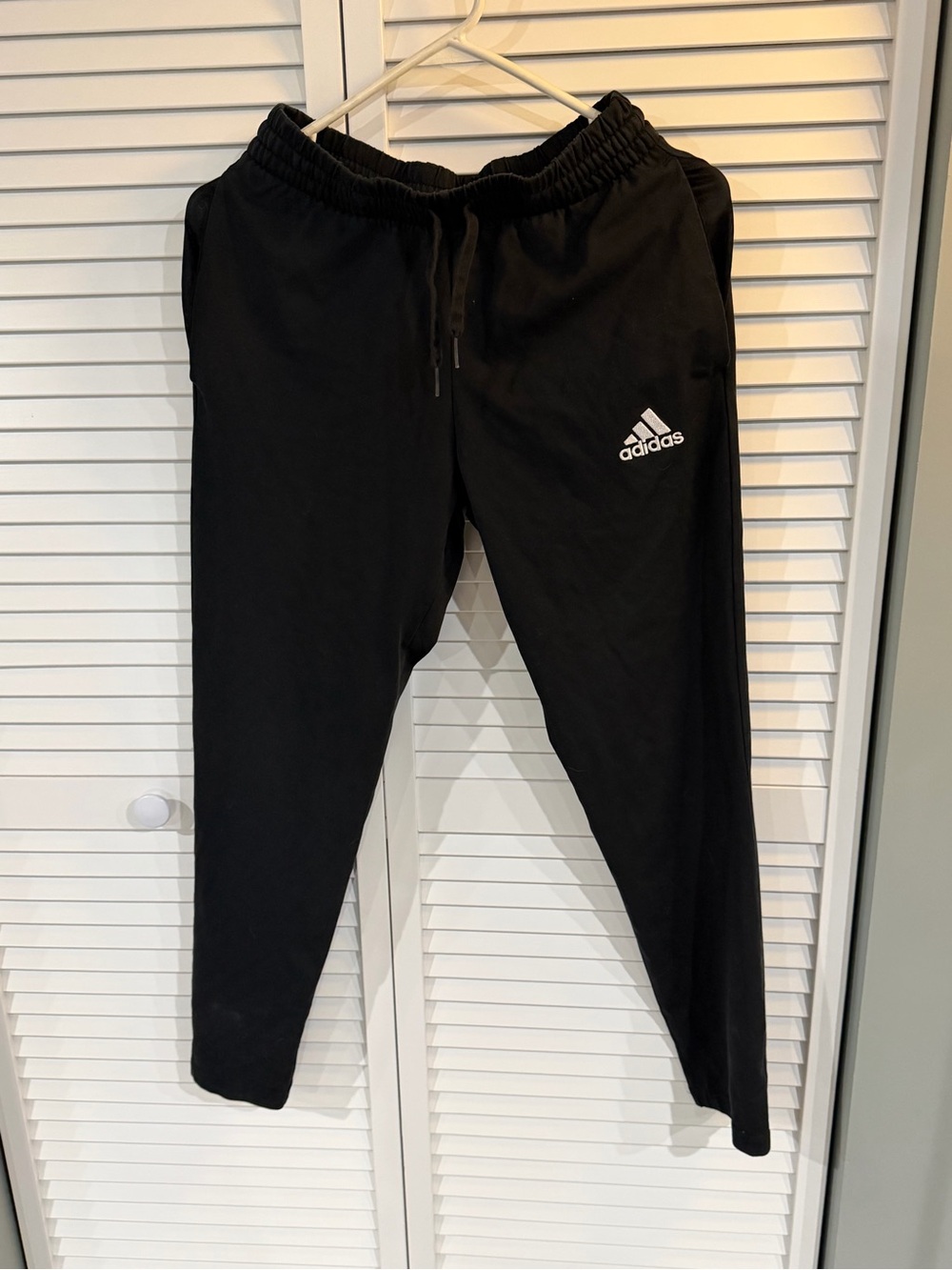 adidas Black Men's Athletic Joggers with Logo